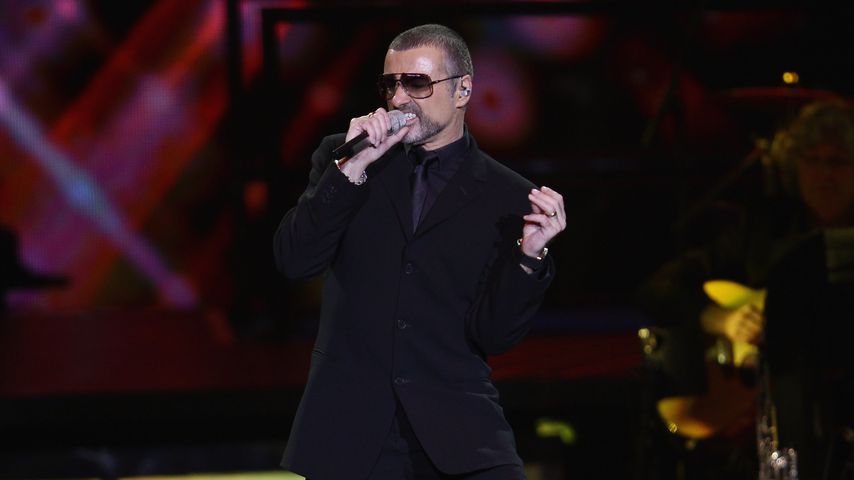George Michael bei einem Konzert in Italien