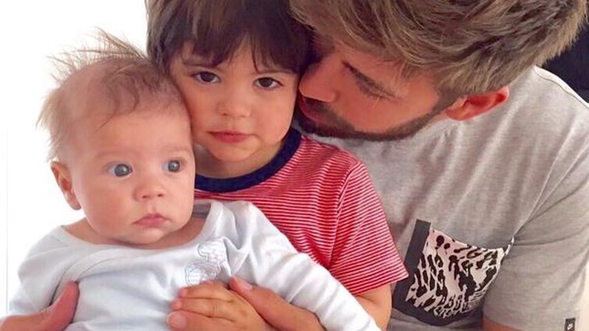 Gerard Piqué, Milan Piqué Mebarak und Sasha Piqué Mebarak