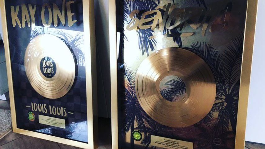 Goldene Schallplatten von Kay One für "Louis Loui" und "Senorita"