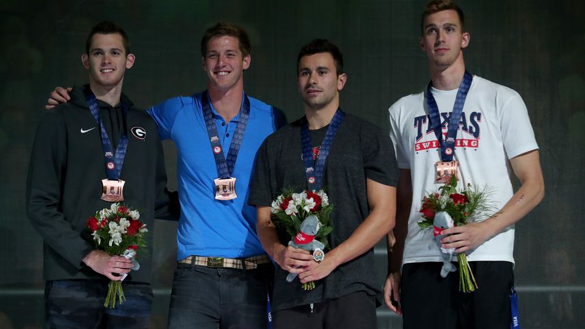 Gunnar Bentz, Jimmy Feigen, Blake Pieroni und Clark Smith, US-Olympia-Team