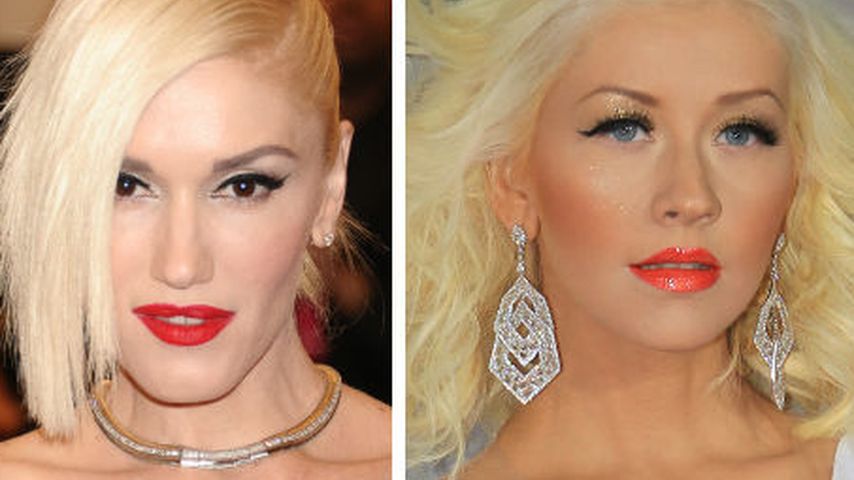 Gwen Stefani und Christina Aguilera