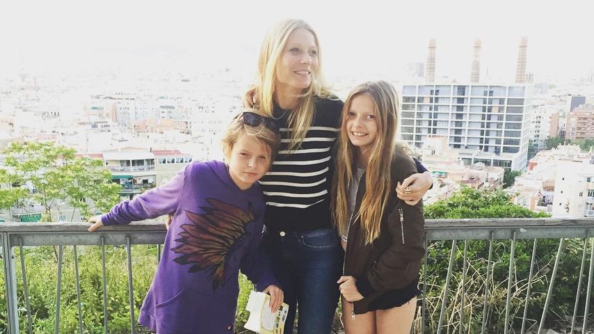 Gwyneth Paltrow mit ihren Kindern Moses und Apple