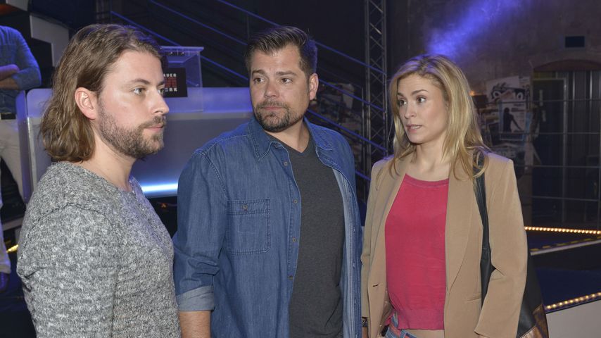 GZSZ-Stars Felix von Jascheroff, Daniel Fehlow und Lea Marlen Woitack