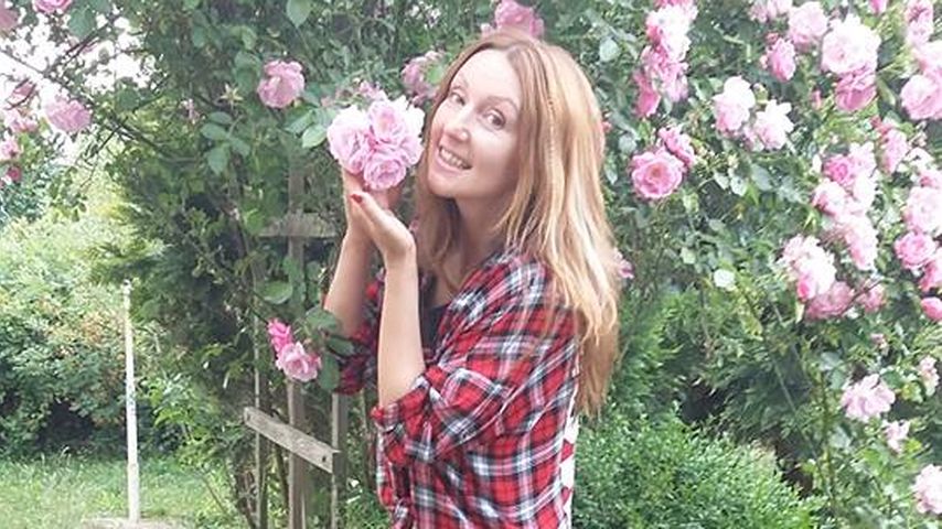 TV-Maklerin Hanka Rackwitz im Schrebergarten