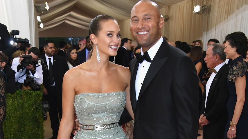 Hannah Davis und Derek Jeter auf der Met-Gala 2016