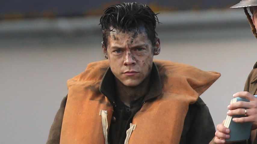 Harry Styles am Set von "Dunkirk" in Weymouth Harbour