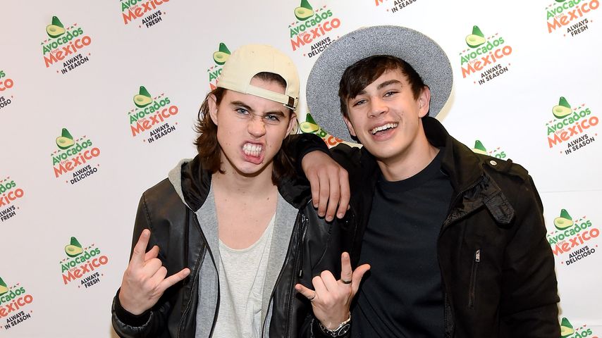 Nash Grier mit Bruder Hayes Grier bei einem Event