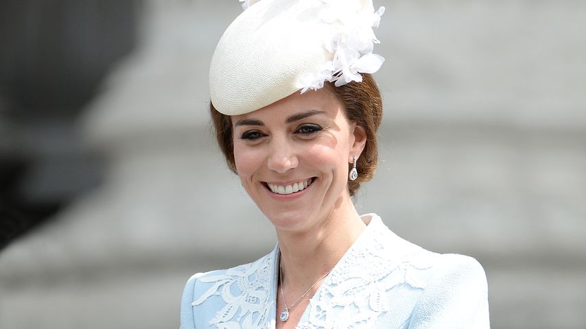 Herzogin Kate nach der Messe von Queen Elisabeths 90.