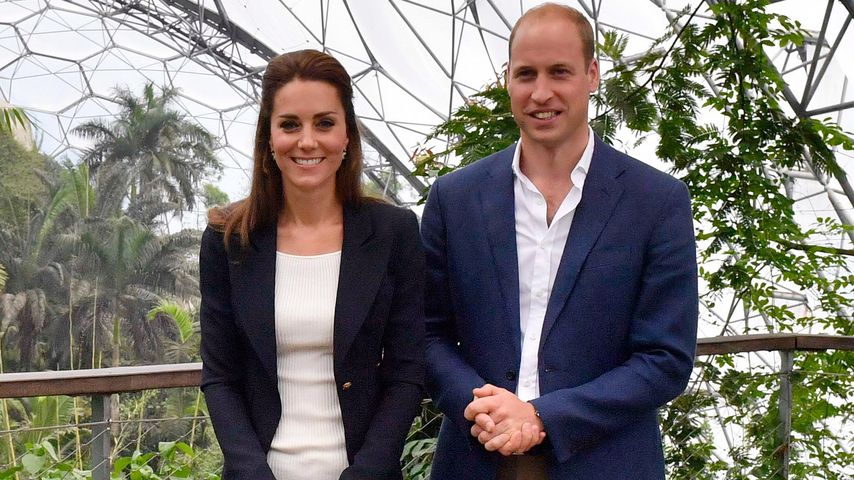 Herzogin Kate und Prinz William in St. Austell, UK beim Eden Project