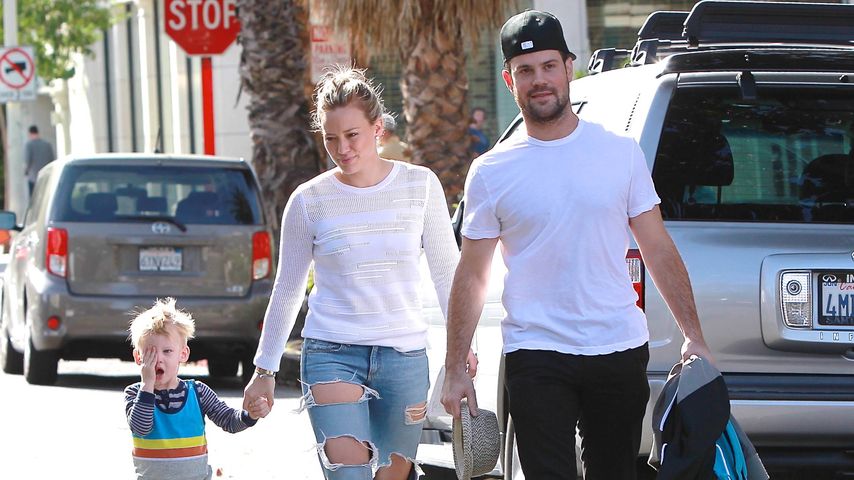 Hilary Duff, Luca Comrie und Mike Comrie im Coldwater Park