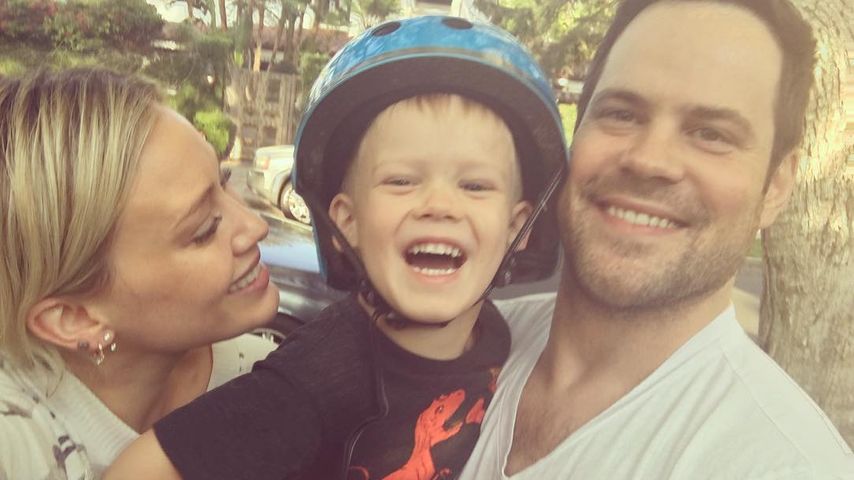 Schauspielerin Hilary Duff mit Sohn Luca und ihrem Ex-Mann Mike Comrie