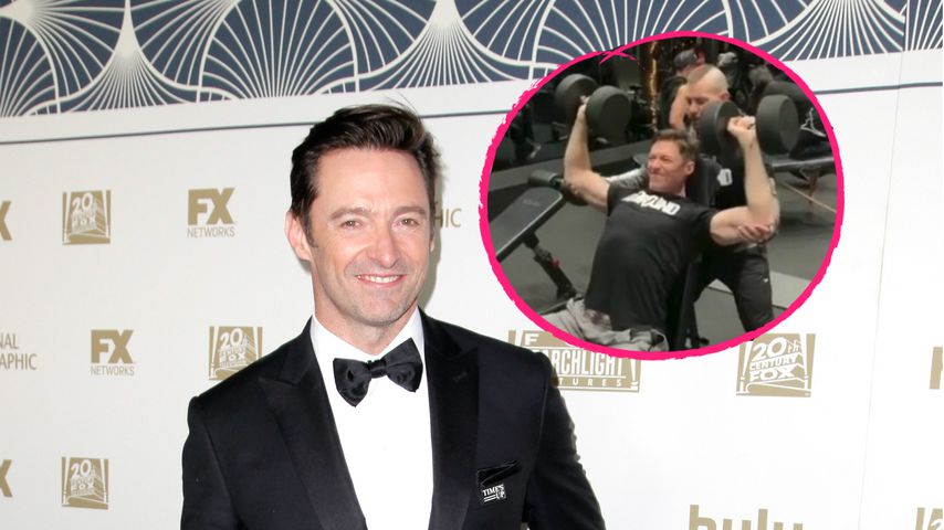 Hartes Work-out: Pumpt Hugh Jackman hier für "Wolverine"?