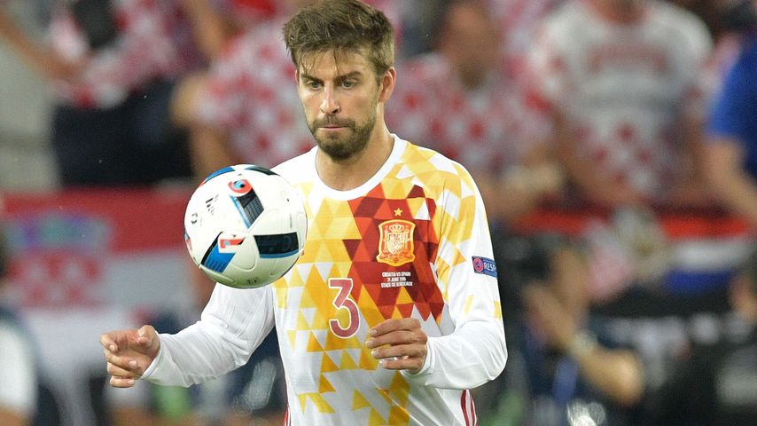 Im Auswärtstrikot: Gerard Piqué beim EM-Match Spanien gegen Kroatien