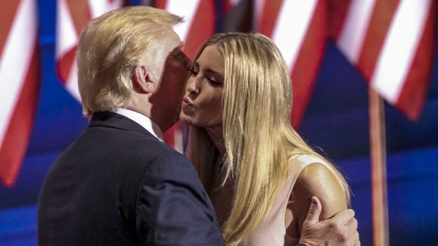 Donald Trump mit seiner Tochter Ivanka Trump in Cleveland 2016