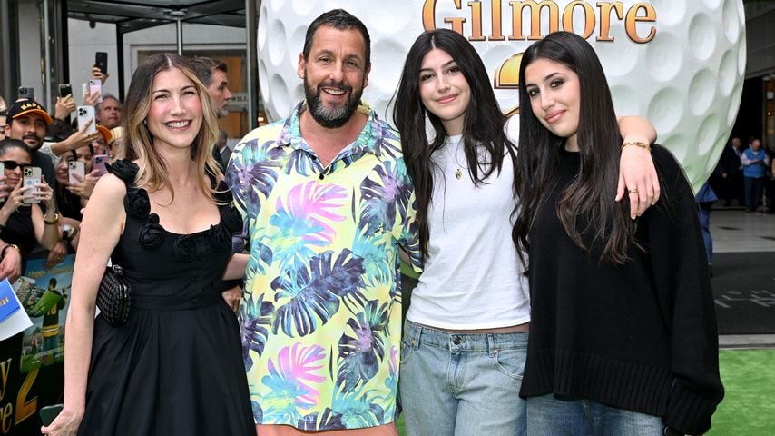 Jackie, Adam, Sunny und Sadie Sandler bei der "Happy Gilmore 2"-Premiere in New York