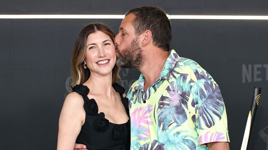 Jackie Sandler und Adam Sandler bei der "Happy Gilmore 2"-Premiere in New York