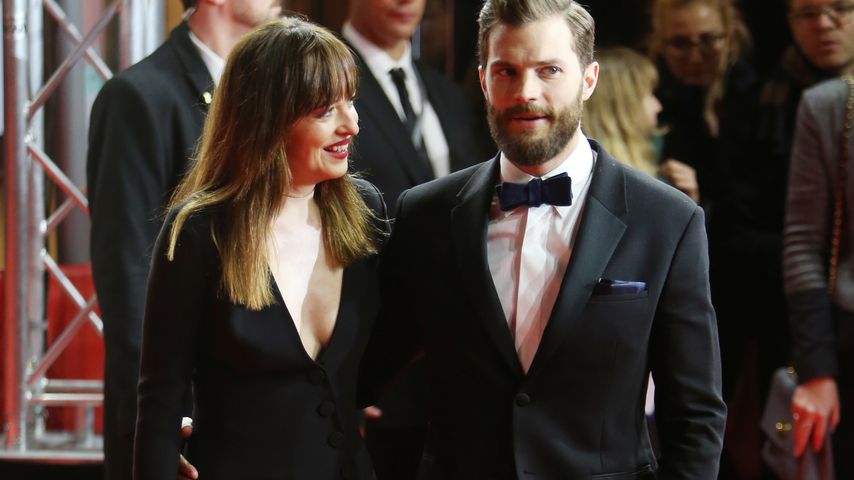 Dakota Johnson und Jamie Dornan auf der Berliner Premiere von "Fifty Shades of Grey"