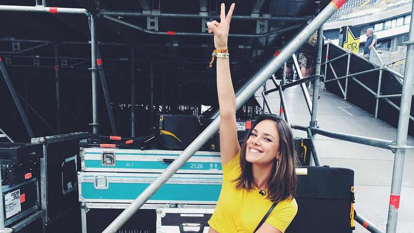 Janina Uhse in Frankfurt