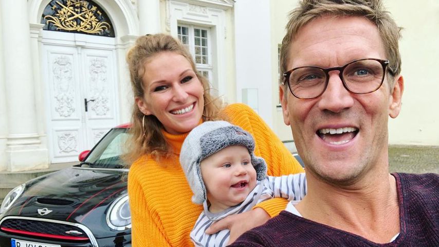 Janni Hönscheid mit Emil-Ocean und Peer Kusmagk