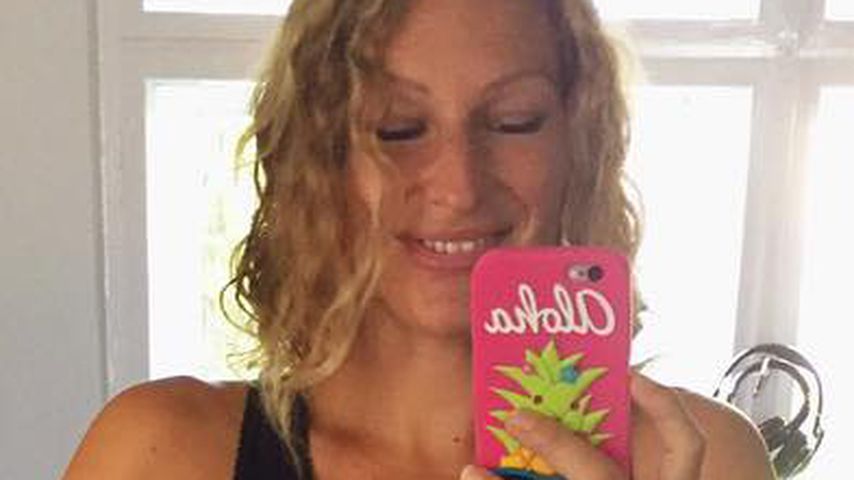 Janni Hönscheid mit ihrem Baby