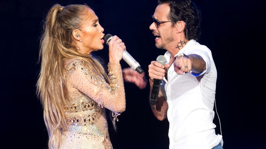 J.Lo und Marc Anthony bei ihrem Auftritt in der Karibik