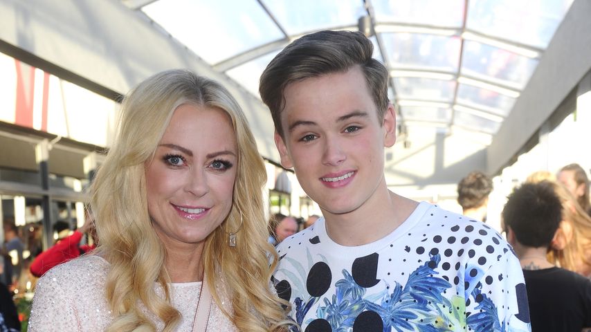 Jenny Elvers und Sohn Paul Elvers in Berlin