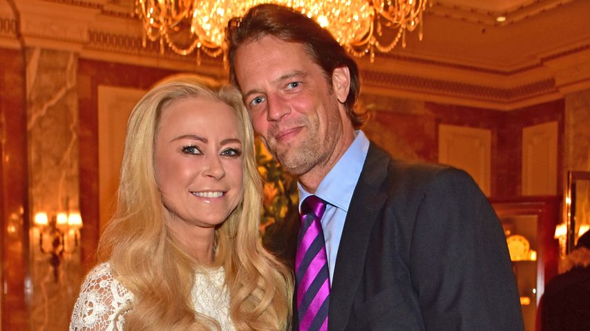 Jenny Elvers und Steffen von der Beeck im Oktober 2016 im Restaurant "Fischers Fritz" in Berlin