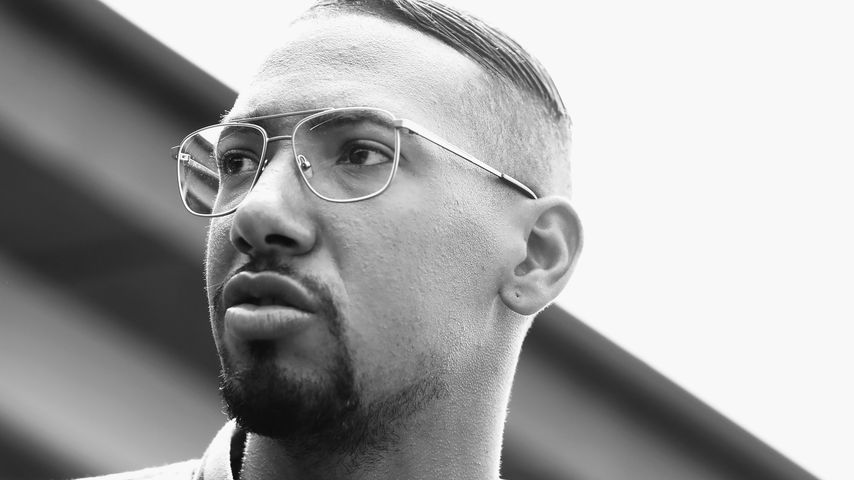 Jerome Boateng bei einer Presse-Konferenz
