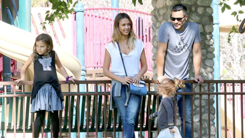 Jessica Alba, Honor Marie Warren, Haven Garner Warren und Cash Warren