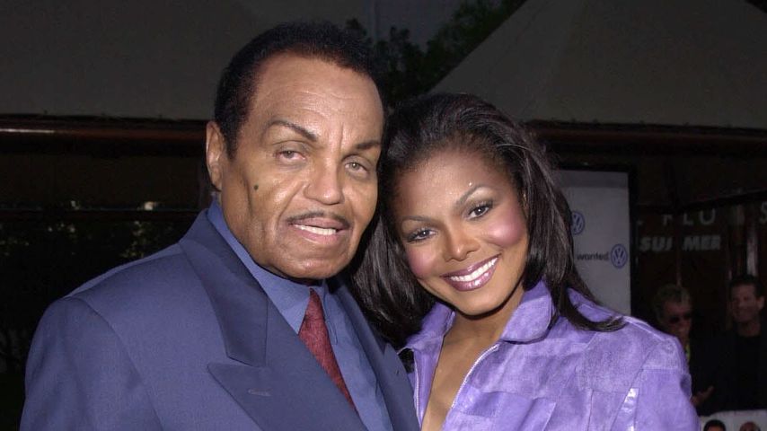 Joe Jackson und Janet Jackson bei einer Filmpremiere