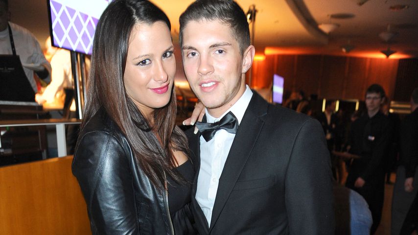 Joey Heindle (r.) und seine Verlobte Justine beim der ECHO-Aftershowparty 2015
