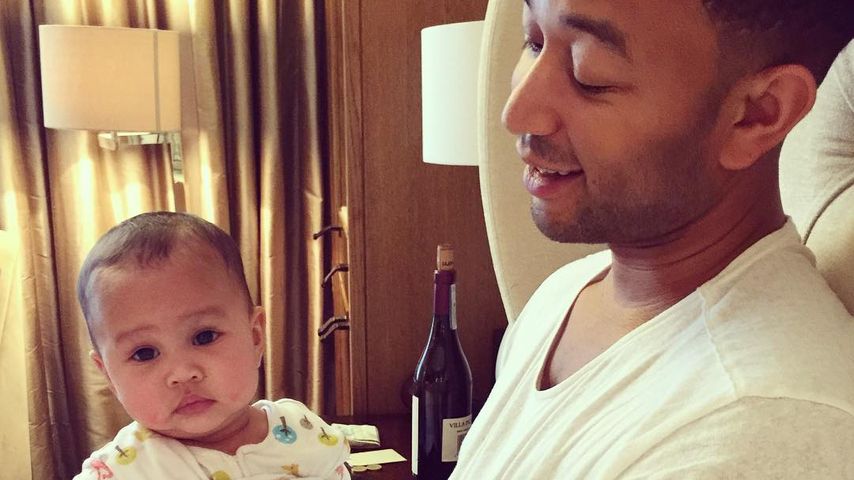 John Legend mit seiner Tochter Luna