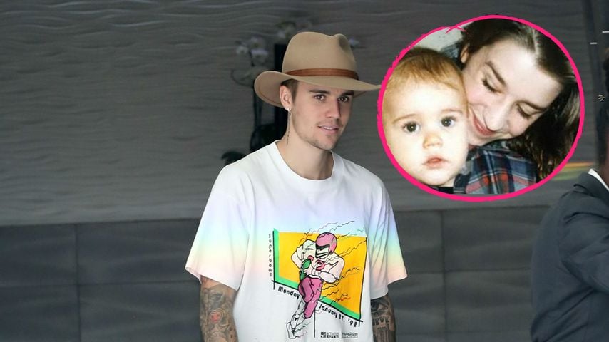 Mit Kinder Foto Justin Bieber Gratuliert Mutter Zum B Day
