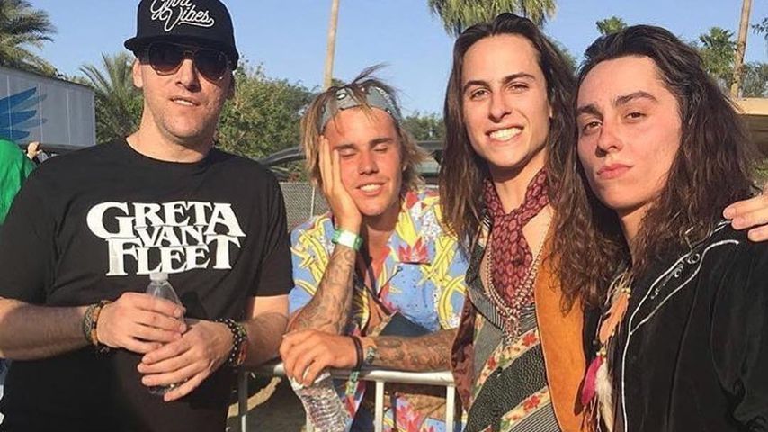 Justin Bieber und seine Freunde beim Coachella-Festival 2018