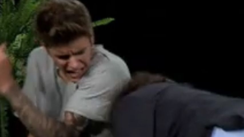 Justin Bieber und Zach Galifianakis