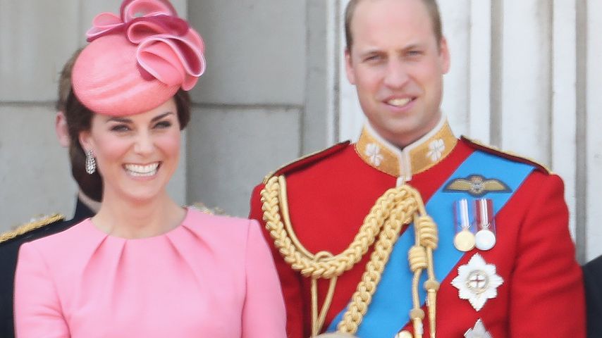 Herzogin Kate, Prinzessin Charlotte, Prinz George und Prinz William im Juni 2017