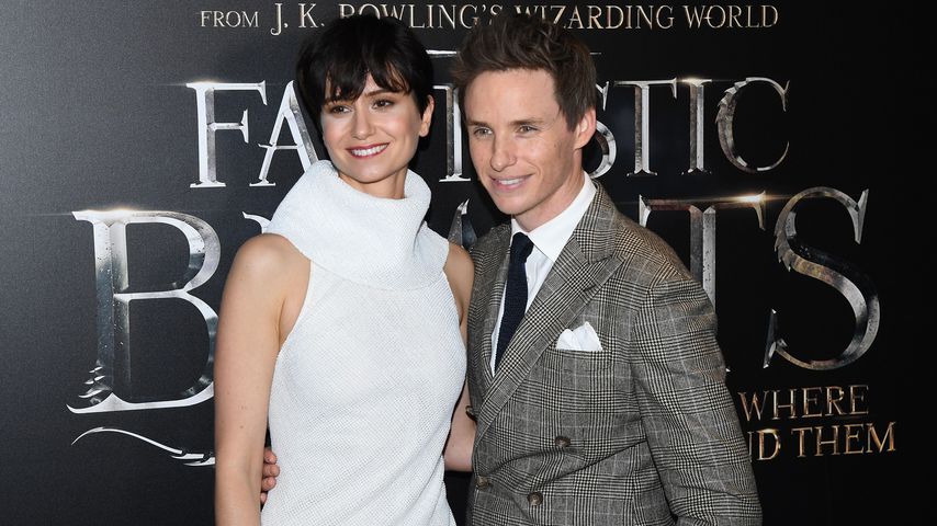 Katherine Waterston und Eddie Redmayne bei der "Phantastische Tierwesen"-Weltpremiere in New York