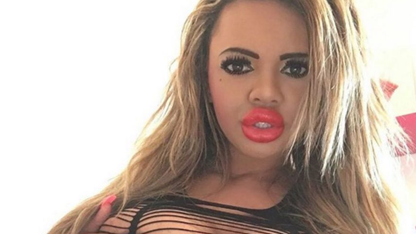 Kayla Morris während ihrer Arbeitszeit als Webcamgirl