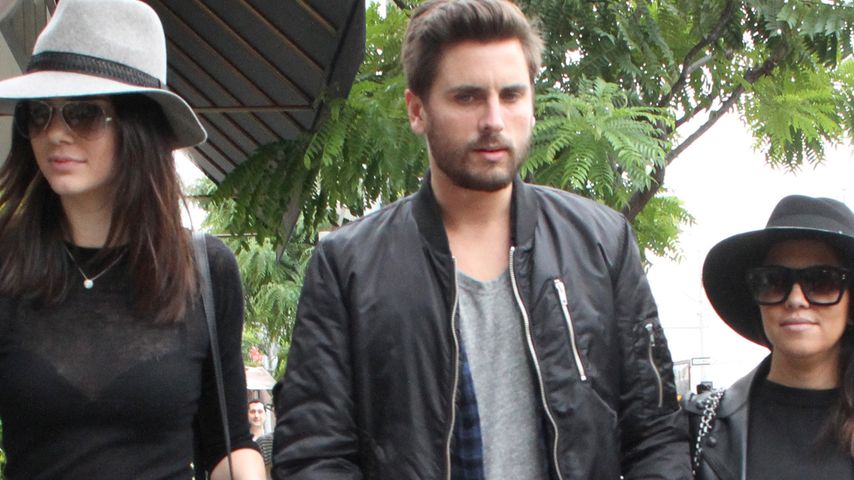 Kendall Jenner, Kourtney Kardashian und Scott Disick