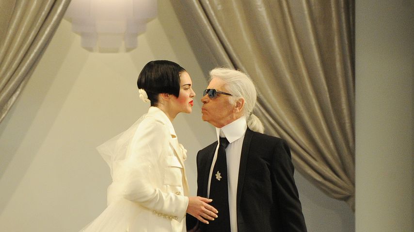 Kendall Jenner und Karl Lagerfeld
