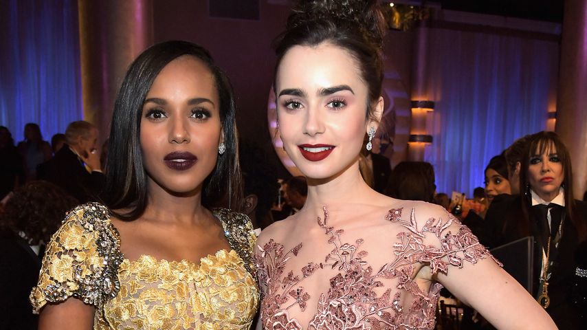Kerry Washington und Lily Collins bei den Golden Globes 2017