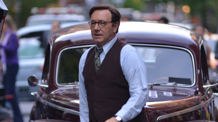 Kevin Spacey bei Dreharbeiten zu "Rebel in the Rye" in NYC