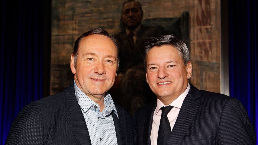 Kevin Spacey und Ted Sarandos bei der Premiere der 4. "House of Cards"-Staffel 2016