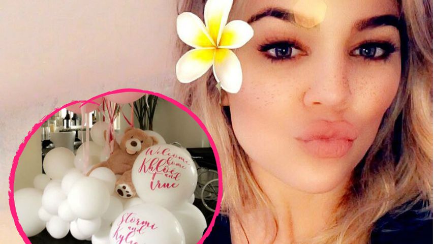 Fette Welcome-Party: Khloe & Baby True sind endlich in L.A.