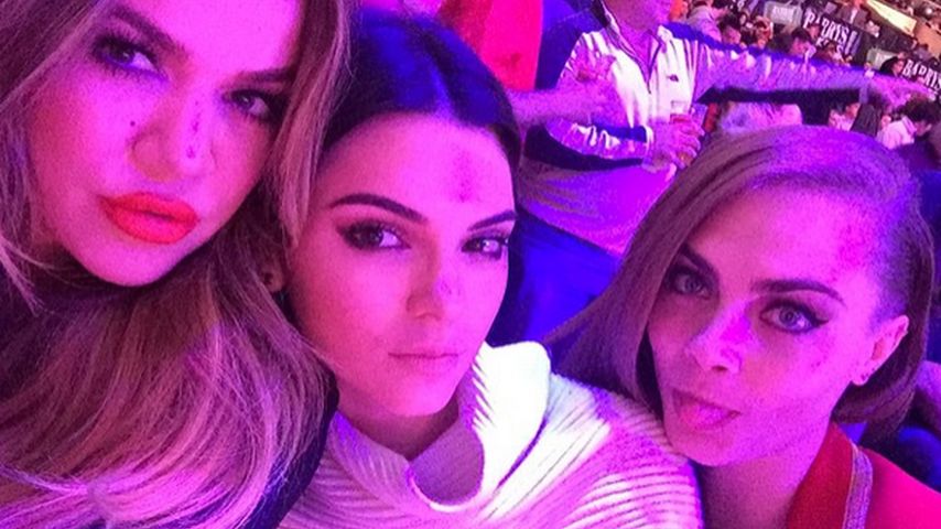 Khloe Kardashian, Kendall Jenner und Cara Delevingne