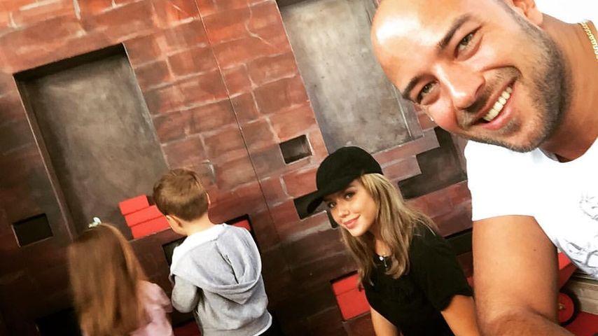 Kim Gloss mit ihrem Freund Alexander und ihrer Tochter Amelia
