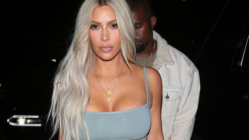 Kim Kardashian und Kanye West an Kendall Jenners 22. Geburtstag