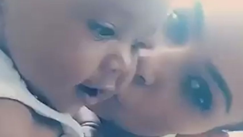 Kim Kardashian und ihr Sohn Saint West