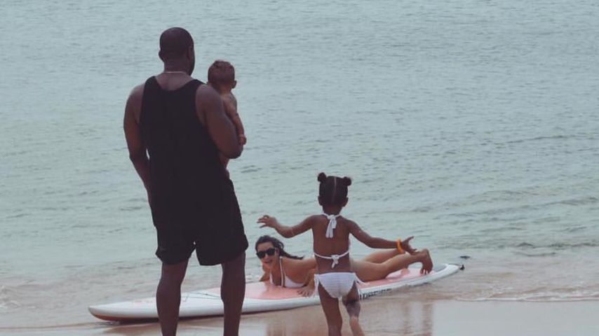 Kim Kardashian, Kanye West, North West und Saint West