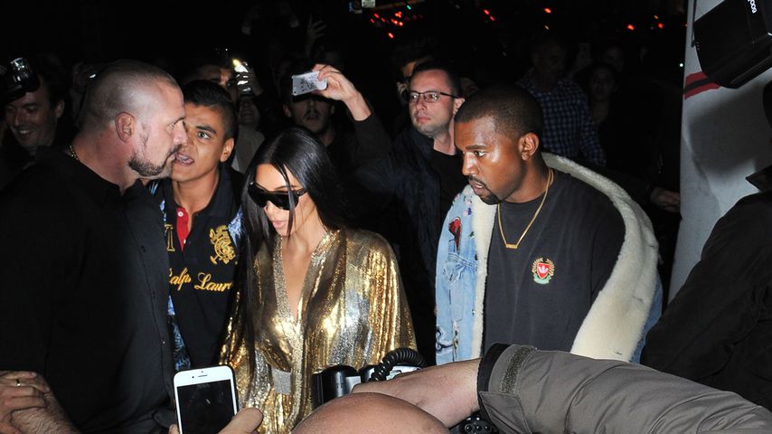 Kim Kardashian und Kanye West im Oktober 2016 bei der Fashion Week in Paris